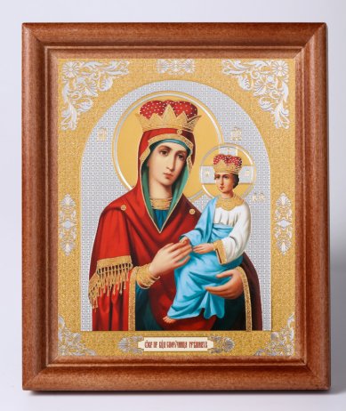 Иконы Споручница грешных икона Божией Матери под стеклом (13х16 см, Софрино)