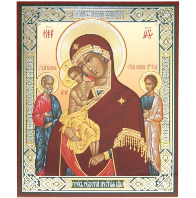Иконы Трех радостей икона Божией Матери на оргалите (18 х 22 см, Софрино)