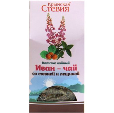 Натуральные товары «Крымская Стевия» Иван-чай со стевией и лещиной (50 г)