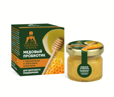 Натуральные товары Мёд-бальзам с прополисом и маточным молочком (30 г)