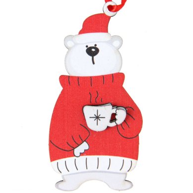 Утварь и подарки Подвеска деревянная рождественская