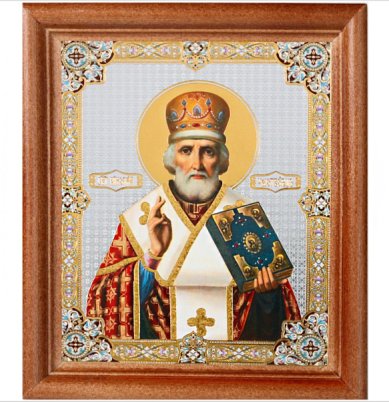 Иконы Николай Чудотворец икона (13 х 16 см, Софрино)