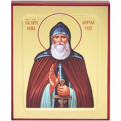 Иконы Илия Муромец преподобный икона на дереве (12,5 х 16 см)