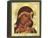 Иконы Касперовская икона Божией Матери литография на дереве (6 х 7 см)