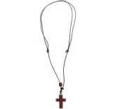 Утварь и подарки Крест деревянный в металлической оправе с гайтаном (2 х 3 см)