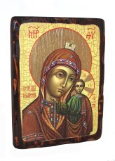 Иконы Табынская икона Божией Матери на дереве под старину (18 х 24 см)