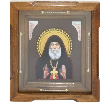 Иконы Гавриил Ургебадзе преподобный икона (24 х 27 см)