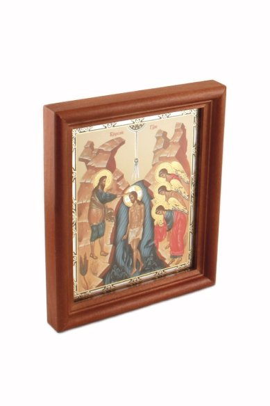 Иконы Крещение Господне икона под стеклом (13 х 16 см, Софрино)