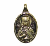 Утварь и подарки Медальон-образок из латуни «Людмила святая» (2 х 3 см)