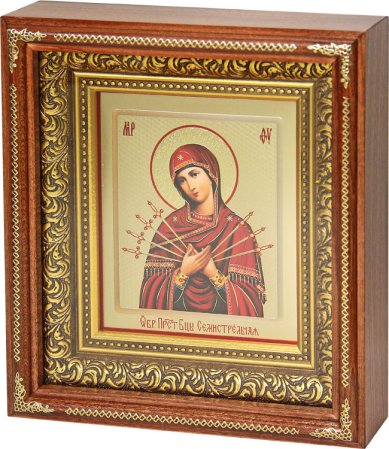Иконы Семистрельная икона Божией Матери (19,5 х 21,5 см)