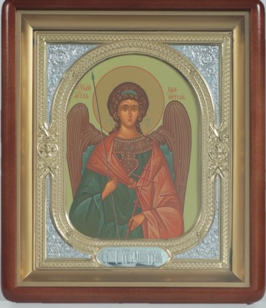 Иконы Ангел Хранитель икона в киоте (23,5 х 27,5 см, Софрино)
