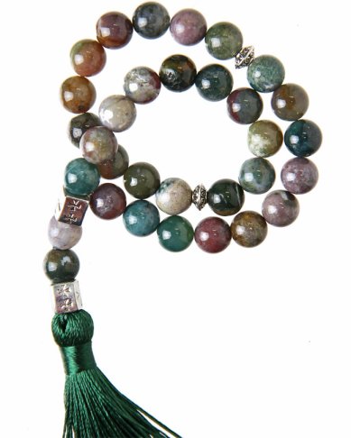 Утварь и подарки Четки 30 зерен из камня яшма