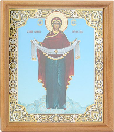 Иконы Покров Пресвятой Богородицы икона (20 х 24 см, Софрино)