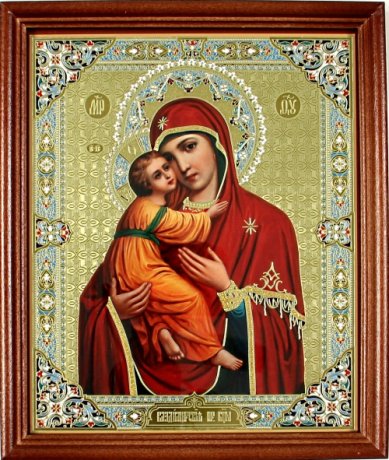 Иконы Владимирская образ Божией Матери (20 х24 см, Софрино)