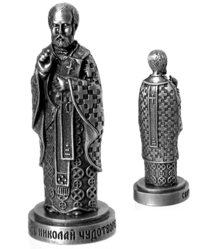 Утварь и подарки Фигурка «Николай Чудотворец» (цвет серебро)