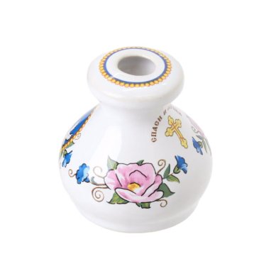 Утварь и подарки Подсвечник керамический «Бочонок» (высота 4 см)