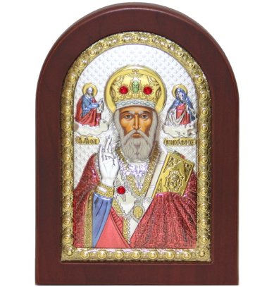Иконы Николай Чудотворец греческое письмо, ручная работа (10 х 14 см)