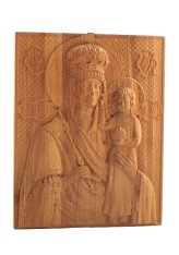 Иконы Призри на смирение икона Божией Матери на дереве, ручная работа (23х18 см)