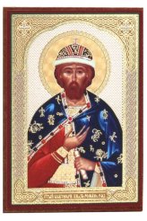 Иконы Роман Рязанский благоверный князь икона на оргалите (6х9 см)