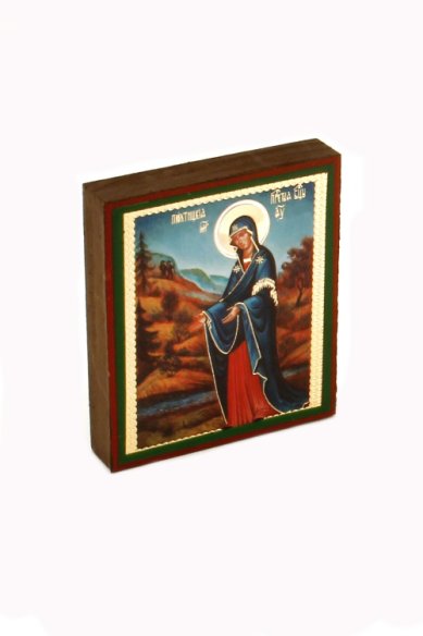 Иконы Пюхтицкая икона Божией Матери на дереве (6х7 см, Тиль)