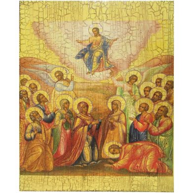 Иконы Вознесение Господне икона на дереве под старину (30 х 40 см)