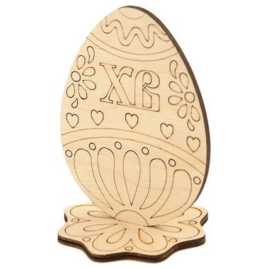 Утварь и подарки Сборная модель «Яйцо» на подставке (5,5 х 8 см)