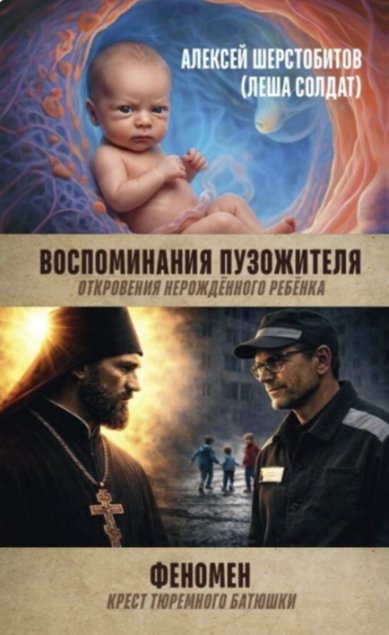 Книги Воспоминания пузожителя: откровения нерожденного ребенка. Феномен: крест тюремного батюшки Шерстобитов Алексей