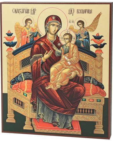 Иконы Всецарица икона Божией Матери (17,2 х 20,7 см)