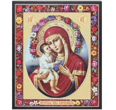 Иконы Жировицкая икона Божией Матери (13 х 16 см, Софрино)