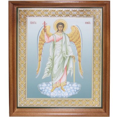 Иконы Ангел Хранитель икона под стеклом (20 х 24 см, Софрино)