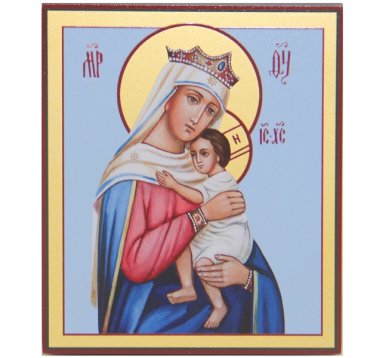 Иконы Отчаявшихся единая надежда икона Божией Матери (9 х 10,5 см)