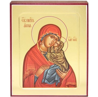 Иконы Анна святая праведная икона на дереве (12,5 х 16 см)