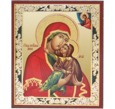 Иконы Анна Праведная мать Пресвятой Богородицы икона на планшете (6 х 7,5 см, Софрино)