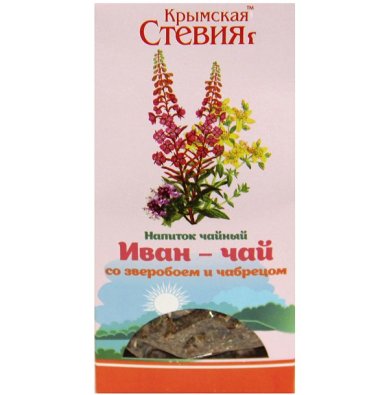 Натуральные товары «Крымская Стевия» Иван-чай с зверобоем и стевией (50 г)