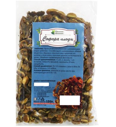 Натуральные товары Плоды софоры, моносбор (120 г)
