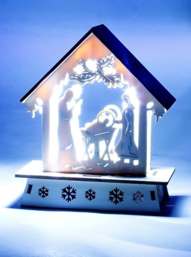 Утварь и подарки Рождественская композиция «Рождество Христово» (светильник)