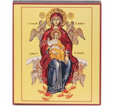 Иконы Честнейшая Херувим икона Божией Матери (9 х 10,5 см)