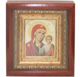 Иконы Казанская Божия Матерь икона (17 х 19,5 см)