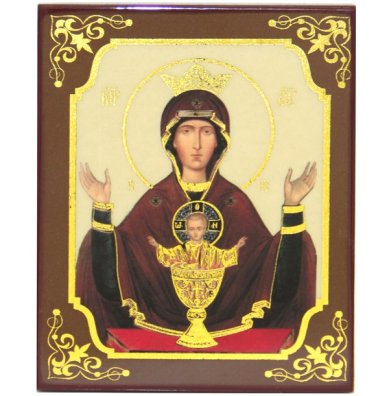 Иконы Неупиваемая чаша икона Божией Матери (9,8 х 12,3 см)