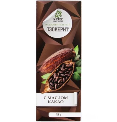 Натуральные товары Озокерит (горный воск) «С маслом какао» (75 г)