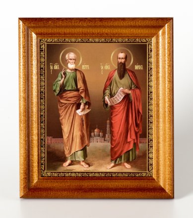 Иконы Петр и Павел апостолы икона (14 х 16 см, Софрино)
