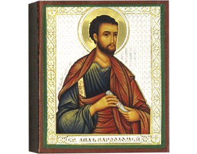 Иконы Святой Апостол Варфоломей, икона 6 х 7 см