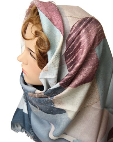 Утварь и подарки Платок (80% шерсть, 20% вискоза, 100 х 100 см)