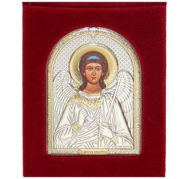 Иконы Ангел Хранитель складень бархатный (7 х 9 см)