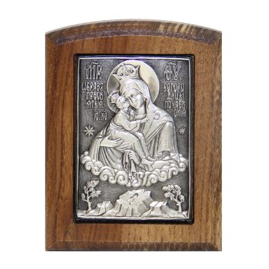 Иконы Почаевская икона Божией Матери ручная работа (8 х 10,5 см)