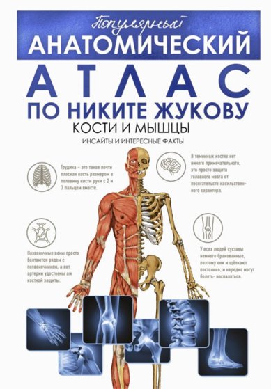 Книги Популярный анатомический атлас по Никите Жукову: кости и мышцы. Инсайты и интересные факты