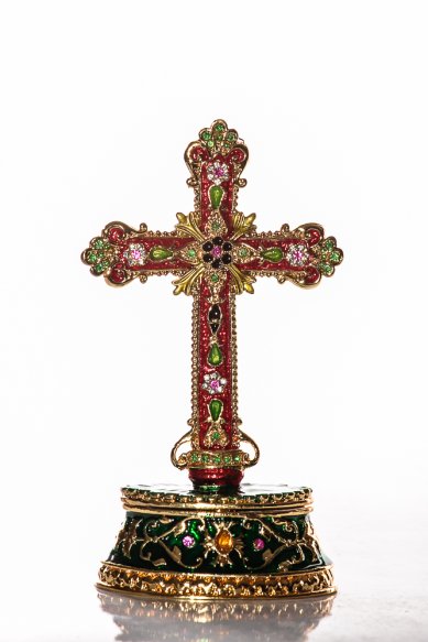 Утварь и подарки Шкатулка-крест сувенирная (6,5х12,5 см, металл)