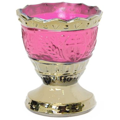 Утварь и подарки Лампада настольная на ножке «Лилия с золотом»