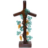 Утварь и подарки Крест святой Нины с лозой, на подставке