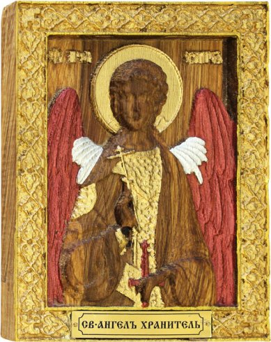 Иконы Ангел Хранитель, икона из дерева в подарочной упаковке, 13х16 см